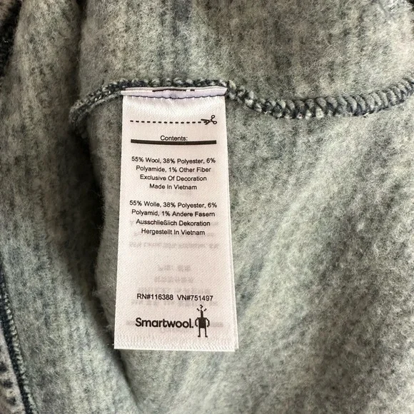 Smart wool “fleece hooded poncho” - Picture 6 of 6